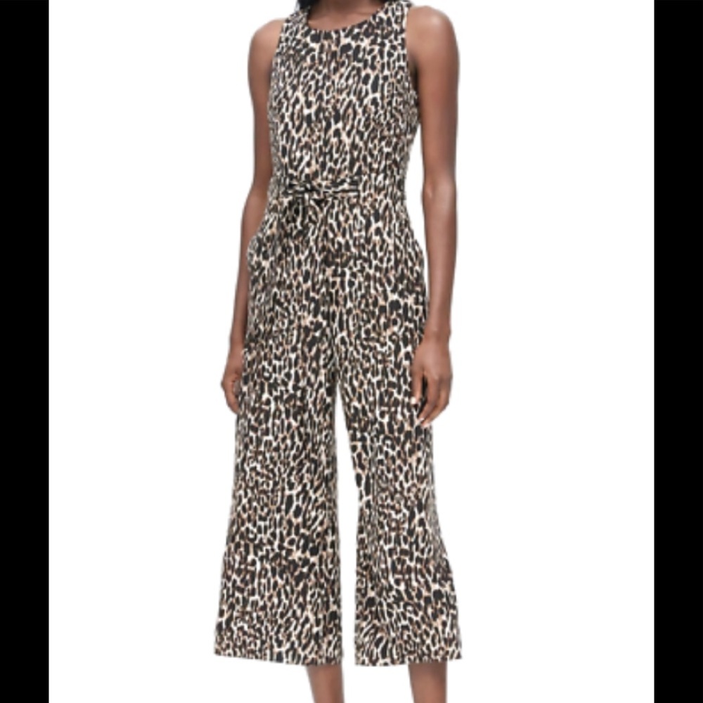NWT animal print Banana Republic jumpsuit with pockets